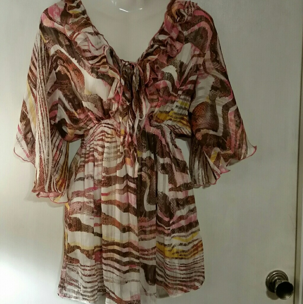 Beautiful Large Mushka by Sienna Rose Sheer Blouse